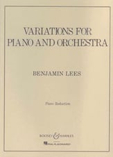 Variations for Piano and Orchestra piano sheet music cover